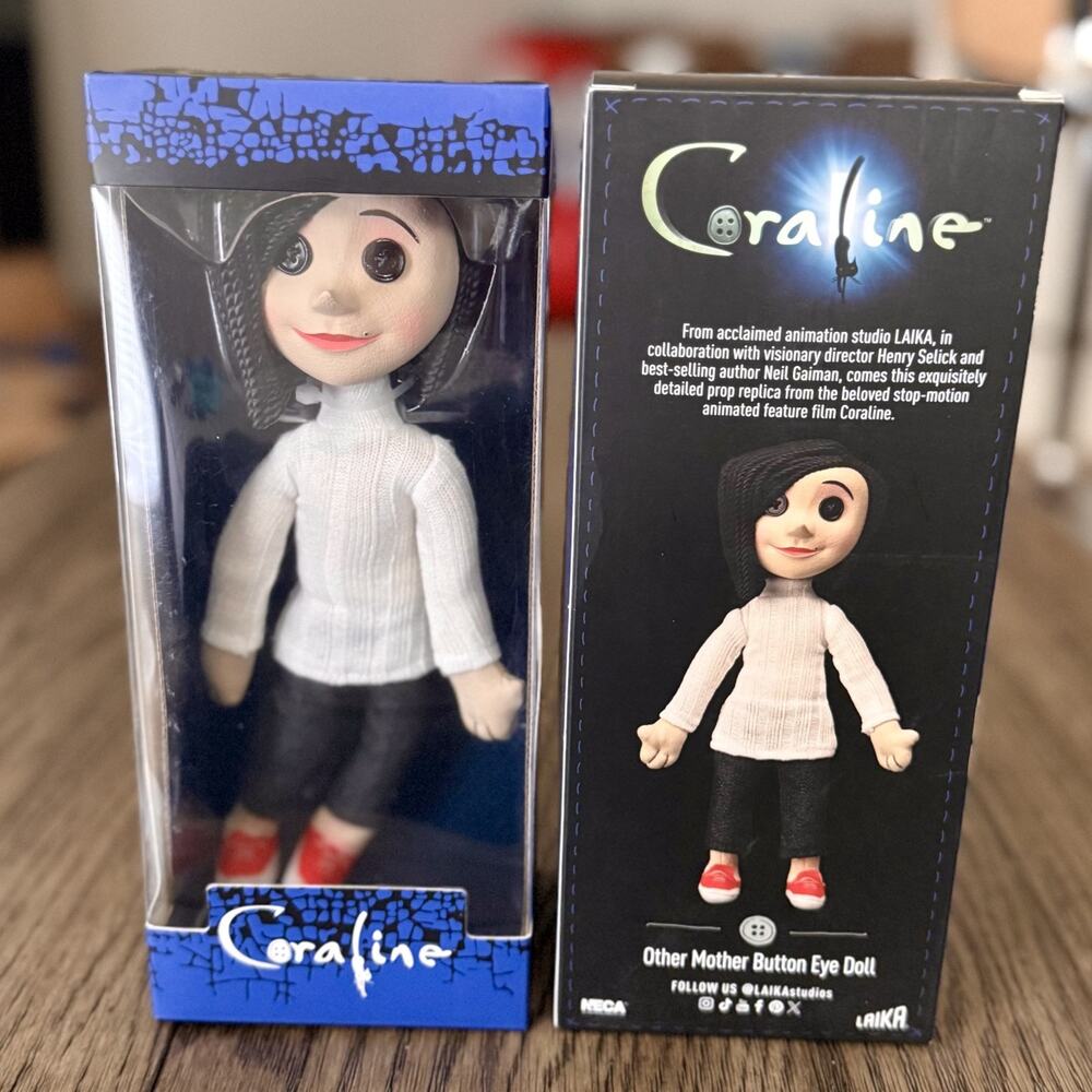 NECA Coraline Other Mother Figure By Laika- Button Eye Doll, Gaiman New In Box